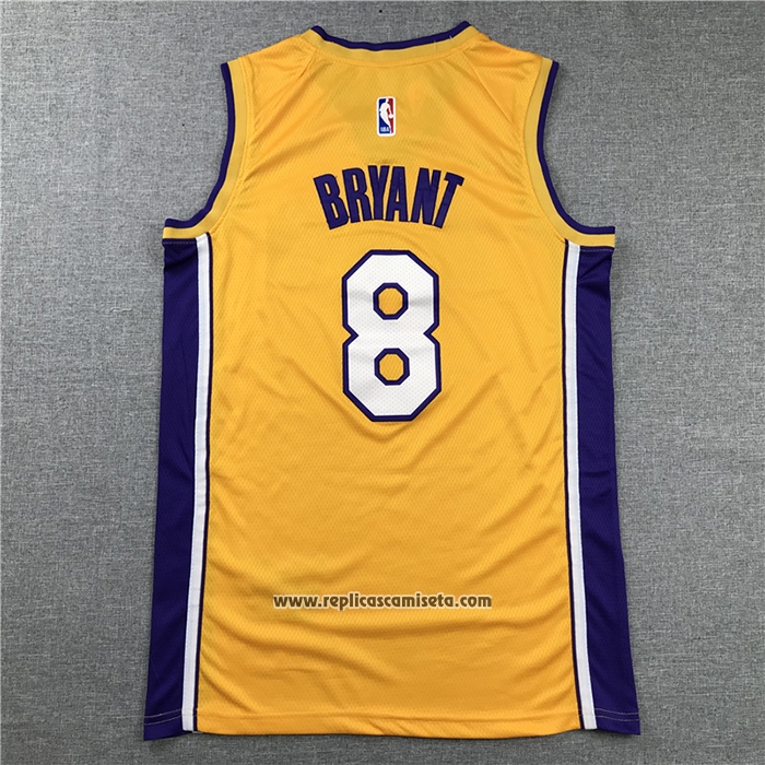 Camiseta Los Angeles Lakers Kobe Bryant #8 Retirement 2017-18 Oro